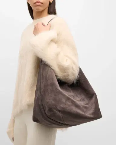 TOTEME Belted Tote Bag in Suede | Thumbnail 2 TOTEME Belted Tote Bag in Suede | Thumbnail 2