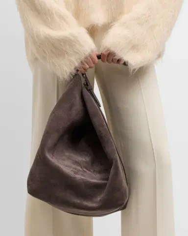 TOTEME Belted Tote Bag in Suede | Thumbnail 4 TOTEME Belted Tote Bag in Suede | Thumbnail 4