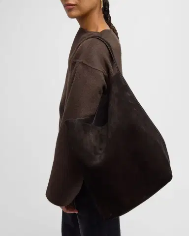 TOTEME Belted Tote Bag in Suede | Thumbnail 4 TOTEME Belted Tote Bag in Suede | Thumbnail 4