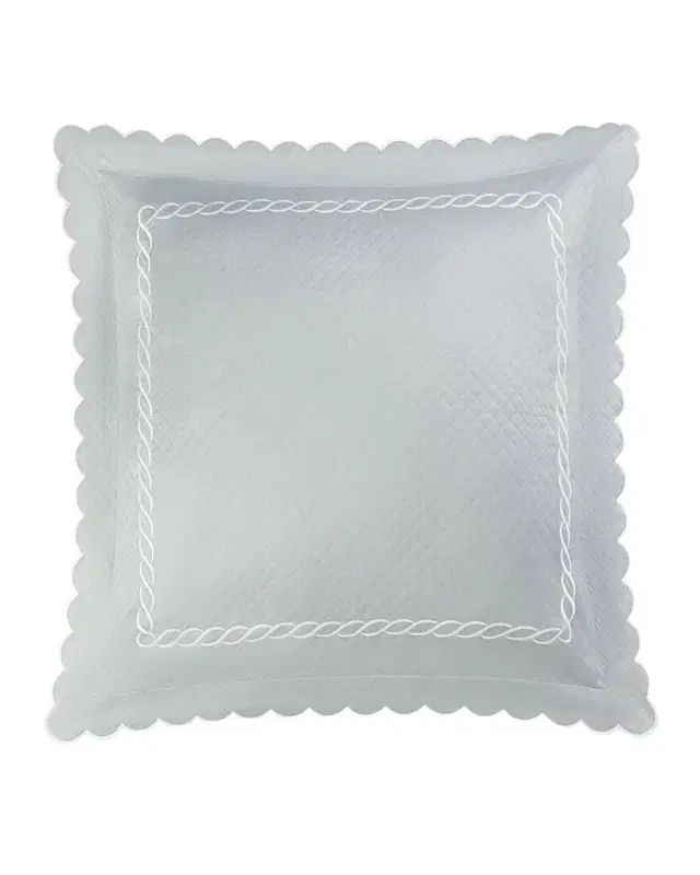 Matouk Classic Chain Scallop Matelasse Euro Sham