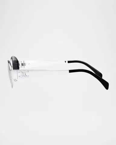 Celine Men's Triomphe Metal Oval Sunglasses | Thumbnail 4 Celine Men's Triomphe Metal Oval Sunglasses | Thumbnail 4