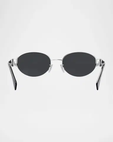 Celine Men's Triomphe Metal Oval Sunglasses | Thumbnail 5 Celine Men's Triomphe Metal Oval Sunglasses | Thumbnail 5