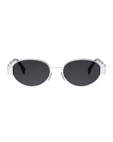 Celine Men's Triomphe Metal Oval Sunglasses | Thumbnail 1 Celine Men's Triomphe Metal Oval Sunglasses | Thumbnail 1