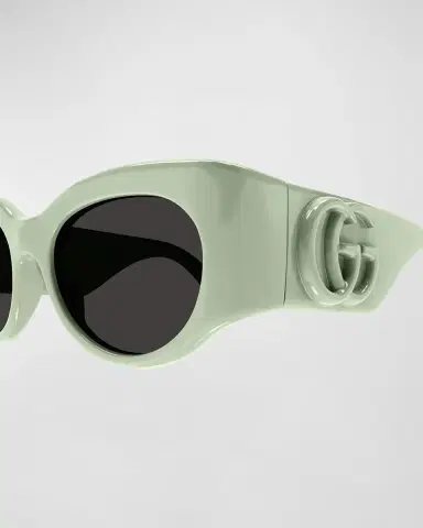 Gucci GG Plastic Round Sunglasses | Thumbnail 3 Gucci GG Plastic Round Sunglasses | Thumbnail 3