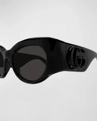 Gucci GG Plastic Round Sunglasses | Thumbnail 3 Gucci GG Plastic Round Sunglasses | Thumbnail 3