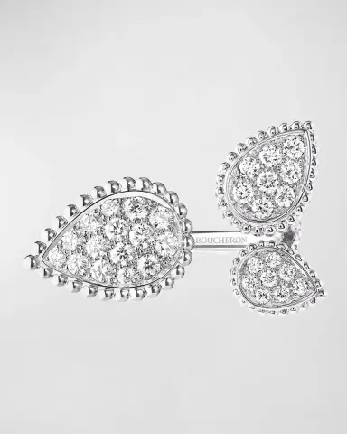 Boucheron Serpent Bohème 18K White Gold Diamond 3-Motif Ring | Thumbnail 4 Boucheron Serpent Bohème 18K White Gold Diamond 3-Motif Ring | Thumbnail 4