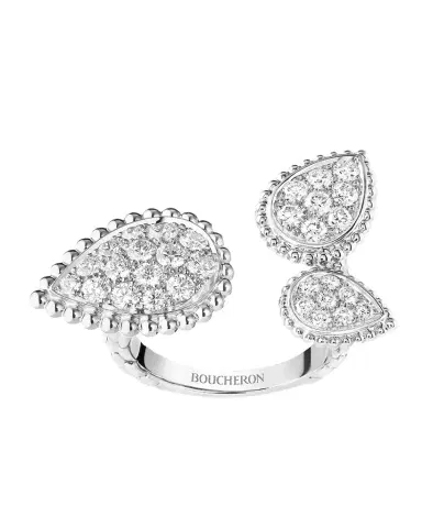 Boucheron Serpent Bohème 18K White Gold Diamond 3-Motif Ring | Thumbnail 1 Boucheron Serpent Bohème 18K White Gold Diamond 3-Motif Ring | Thumbnail 1