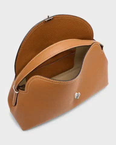 TOTEME T-Lock Top Handle Bag in Pebble Grain Leather | Thumbnail 3 TOTEME T-Lock Top Handle Bag in Pebble Grain Leather | Thumbnail 3