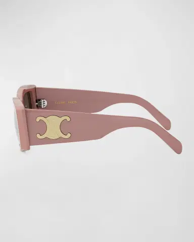 Celine Triomphe Acetate Rectangle Sunglasses | Thumbnail 3