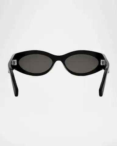 Celine Men's Monochroms Acetate Oval Sunglasses | Thumbnail 5 Celine Men's Monochroms Acetate Oval Sunglasses | Thumbnail 5