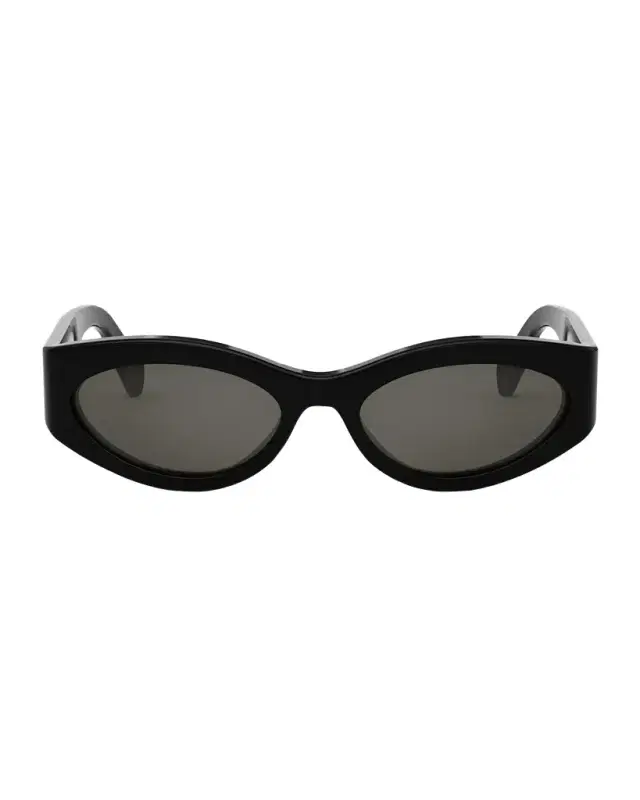 CELINE Men 's Monochroms Acetate Oval Sunglasses