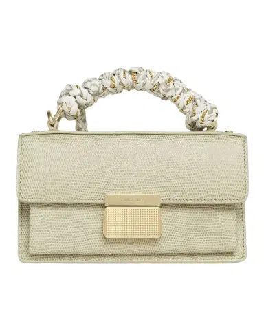 Golden Goose Woven Chain & Fabric Bag Charm Strap | Thumbnail 1