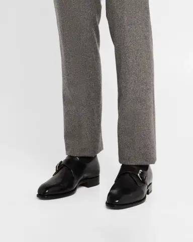 Ralph Lauren Purple Label Men's Darnell Calfskin Monk-Strap Shoes | Thumbnail 2 Ralph Lauren Purple Label Men's Darnell Calfskin Monk-Strap Shoes | Thumbnail 2