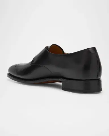 Ralph Lauren Purple Label Men's Darnell Calfskin Monk-Strap Shoes | Thumbnail 4 Ralph Lauren Purple Label Men's Darnell Calfskin Monk-Strap Shoes | Thumbnail 4