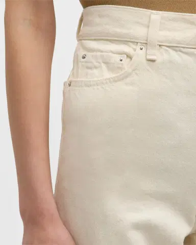 Toteme High-Rise Straight-Leg Press-Creased Denim Jeans | Thumbnail 7