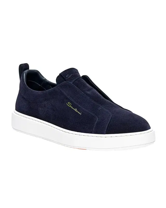 Men 's Suede Low-Top Slip-On Sneakers