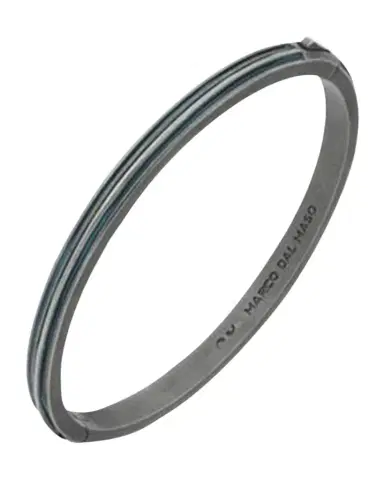 Marco Dal Maso Men 's Acies Thin Bangle Bracelet, Silver | Thumbnail 1