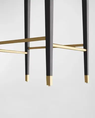 Arteriors Burdock Leather Bar Stool, 32" | Thumbnail 6 Arteriors Burdock Leather Bar Stool, 32" | Thumbnail 6