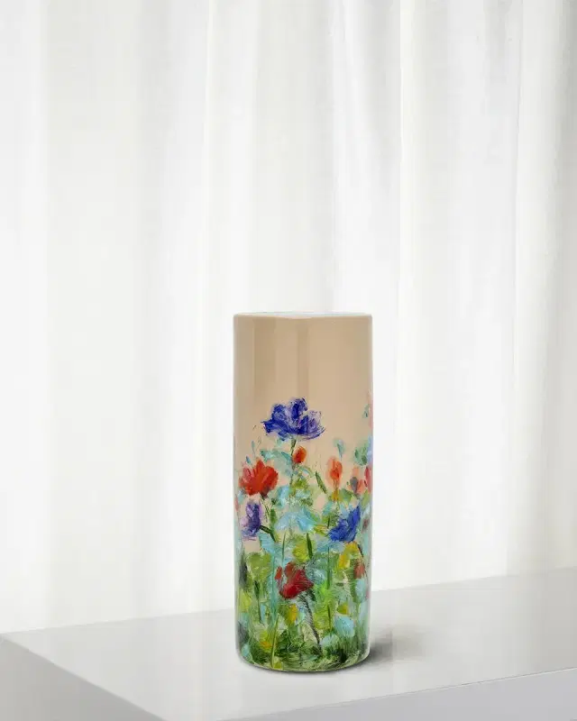 Winward Home Floral Cylinder Vase