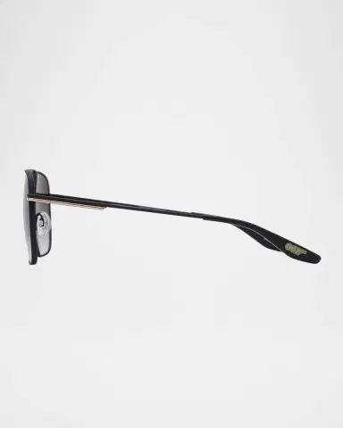 BARTON PERREIRA Men's Royale Titanium Aviator Sunglasses | Thumbnail 2