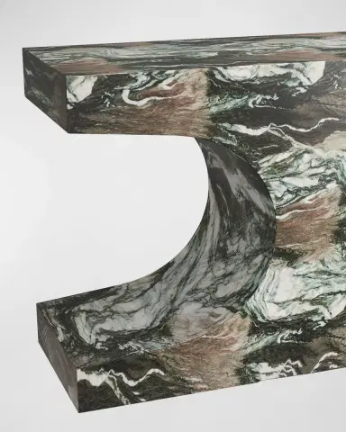 Arteriors Augustine Faux Marble Console Table | Thumbnail 6 Arteriors Augustine Faux Marble Console Table | Thumbnail 6