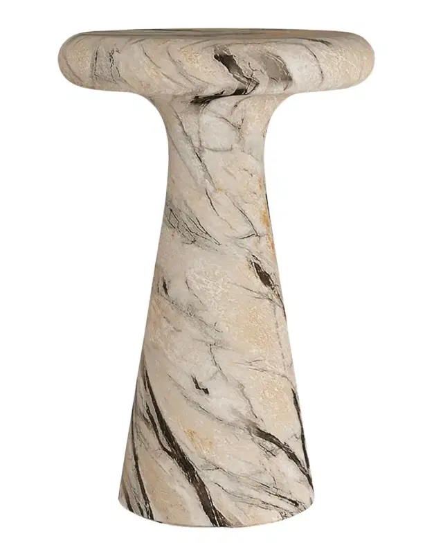 Arteriors Zahara Faux Marble Drink Table