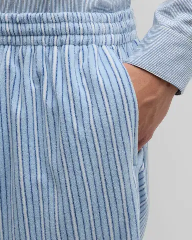 Balenciaga Men 's Large Striped Pajama Pants | Thumbnail 7