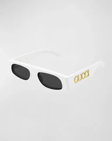 Gucci Logo Acetate Rectangle Sunglasses | Thumbnail 2 Gucci Logo Acetate Rectangle Sunglasses | Thumbnail 2