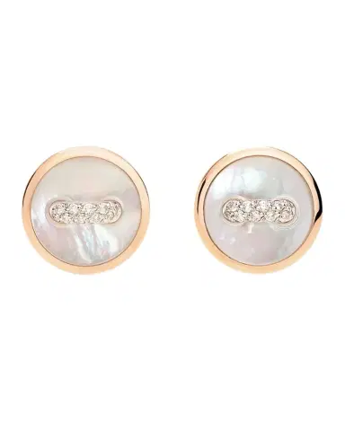 Pomellato 18K Rose Gold Dot Mother of Pearl Earrings | Thumbnail 1 Pomellato 18K Rose Gold Dot Mother of Pearl Earrings | Thumbnail 1