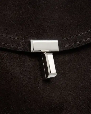 TOTEME T-Lock Suede Top-Handle Bag | Thumbnail 5