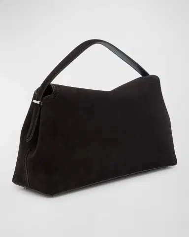 TOTEME T-Lock Suede Top-Handle Bag | Thumbnail 6