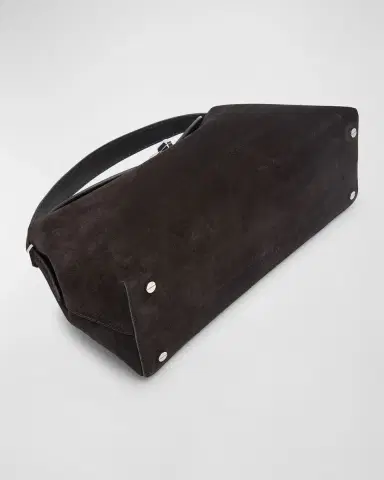 TOTEME T-Lock Suede Top-Handle Bag | Thumbnail 7