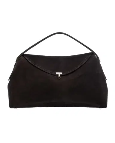TOTEME T-Lock Suede Top-Handle Bag | Thumbnail 1