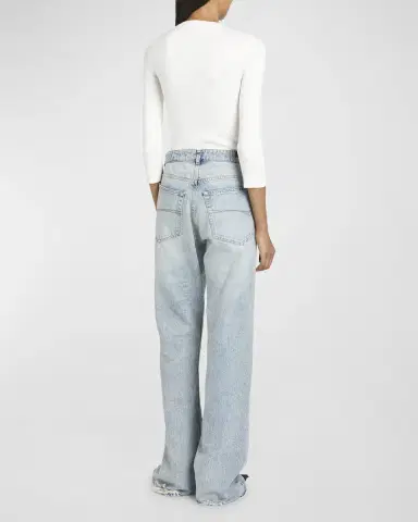 Balenciaga Low Waist Straight Pants | Thumbnail 3