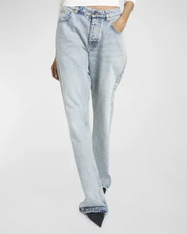 Balenciaga Low Waist Straight Pants | Thumbnail 7