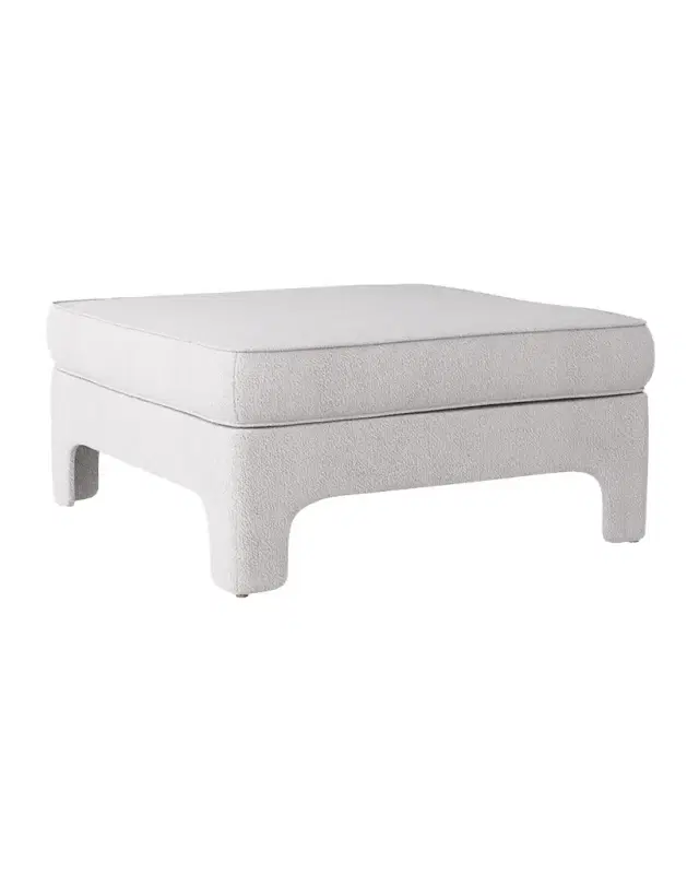 Arteriors Ava Boucle Ottoman
