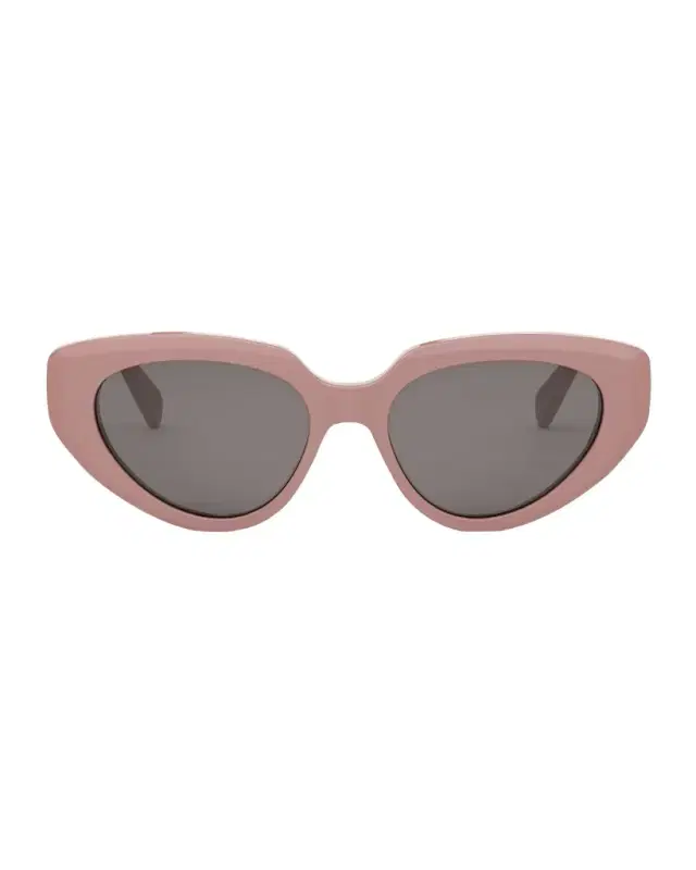 Bold 3 Dots Acetate Cat-Eye Sunglasses