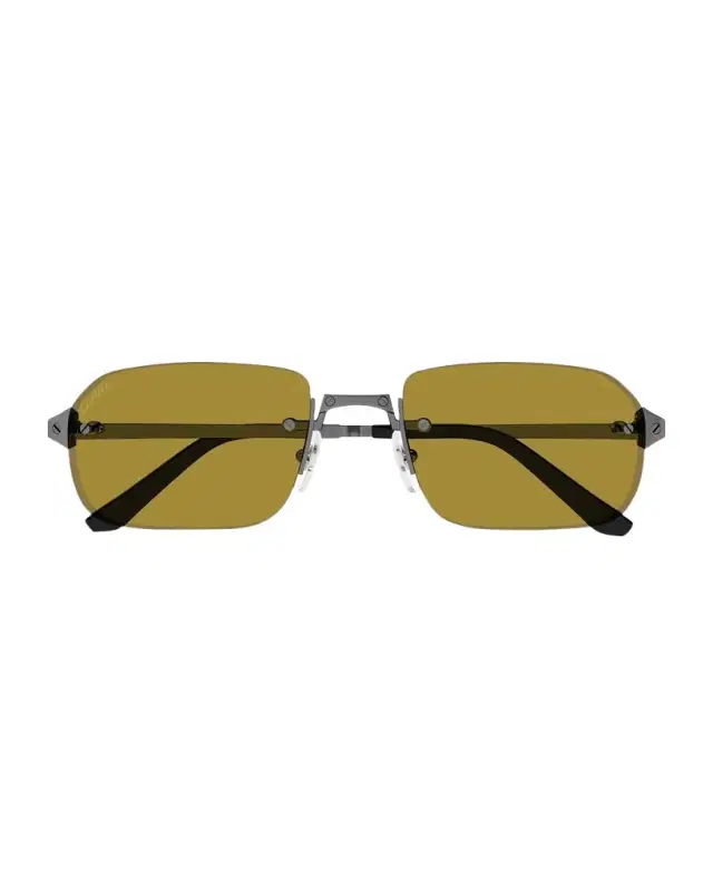Men 's Metal Rimless Rectangle Sunglasses