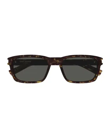 Saint Laurent Men's Rectangle Acetate Sunglasses with Logo Detail | Thumbnail 1