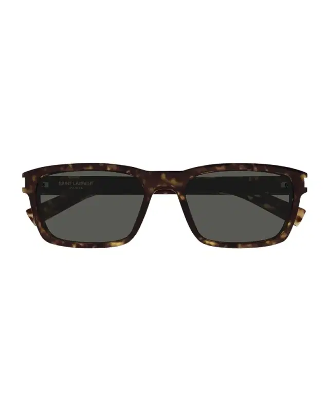 Men 's Rectangle Acetate Sunglasses with Logo Detail