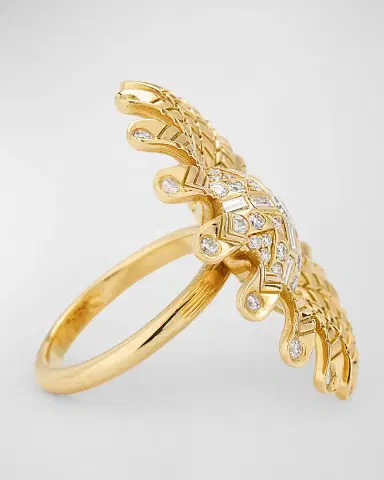 Harwell Godfrey 18K Yellow Gold Chubby Sunflower Diamond Ring, Size 6 | Thumbnail 3 Harwell Godfrey 18K Yellow Gold Chubby Sunflower Diamond Ring, Size 6 | Thumbnail 3