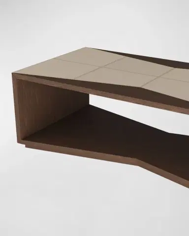 Arteriors Yuki Leather Cocktail Table | Thumbnail 3