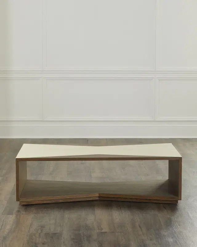 Arteriors Yuki Leather Cocktail Table