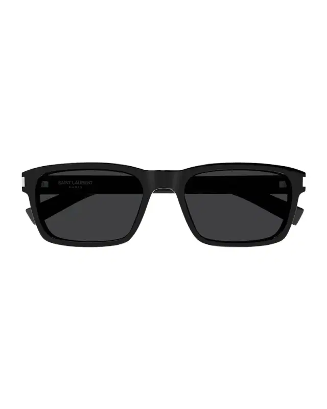Men 's Rectangle Acetate Sunglasses with Logo Detail
