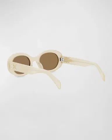 Celine Triomphe Acetate Oval Sunglasses | Thumbnail 2