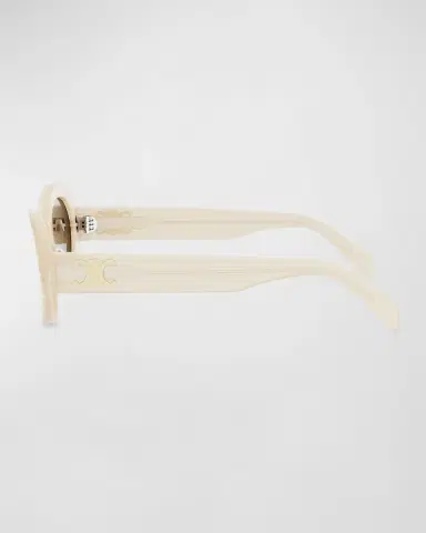 Celine Triomphe Acetate Oval Sunglasses | Thumbnail 4