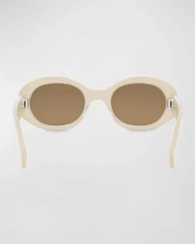 Celine Triomphe Acetate Oval Sunglasses | Thumbnail 5