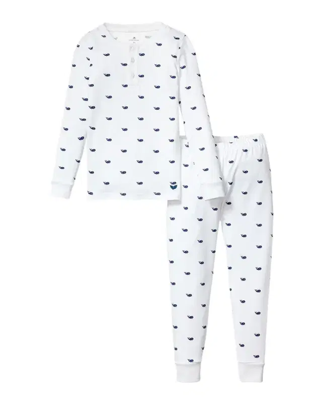 Petite Plume Kid 's Pima Cotton Snug Fit Pajama Set, Size 2-14