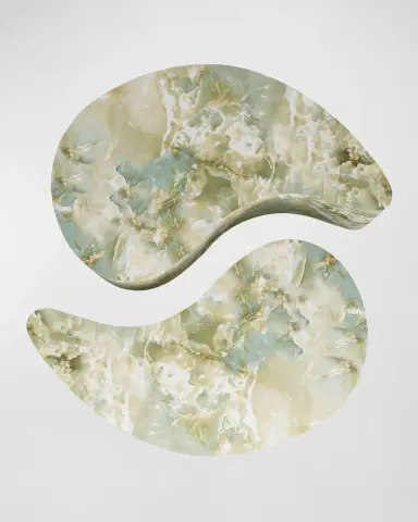 Arteriors Adeline Faux Marble Coffee Tables, Set of 2 | Thumbnail 4