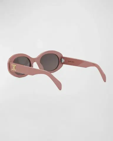 CELINE Triomphe Acetate Oval Sunglasses | Thumbnail 2 CELINE Triomphe Acetate Oval Sunglasses | Thumbnail 2